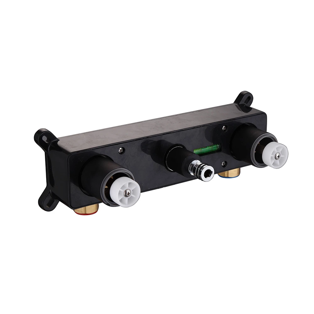 Harbour Clarity Matt Black 3 Hole Wall Mounted Basin Tap With Easy Plumb Installation Kit 7 Harbour Clarity Matt Black 3 Hole Wall Mounted Basin Tap With Easy Plumb Installation Kit - Image 5