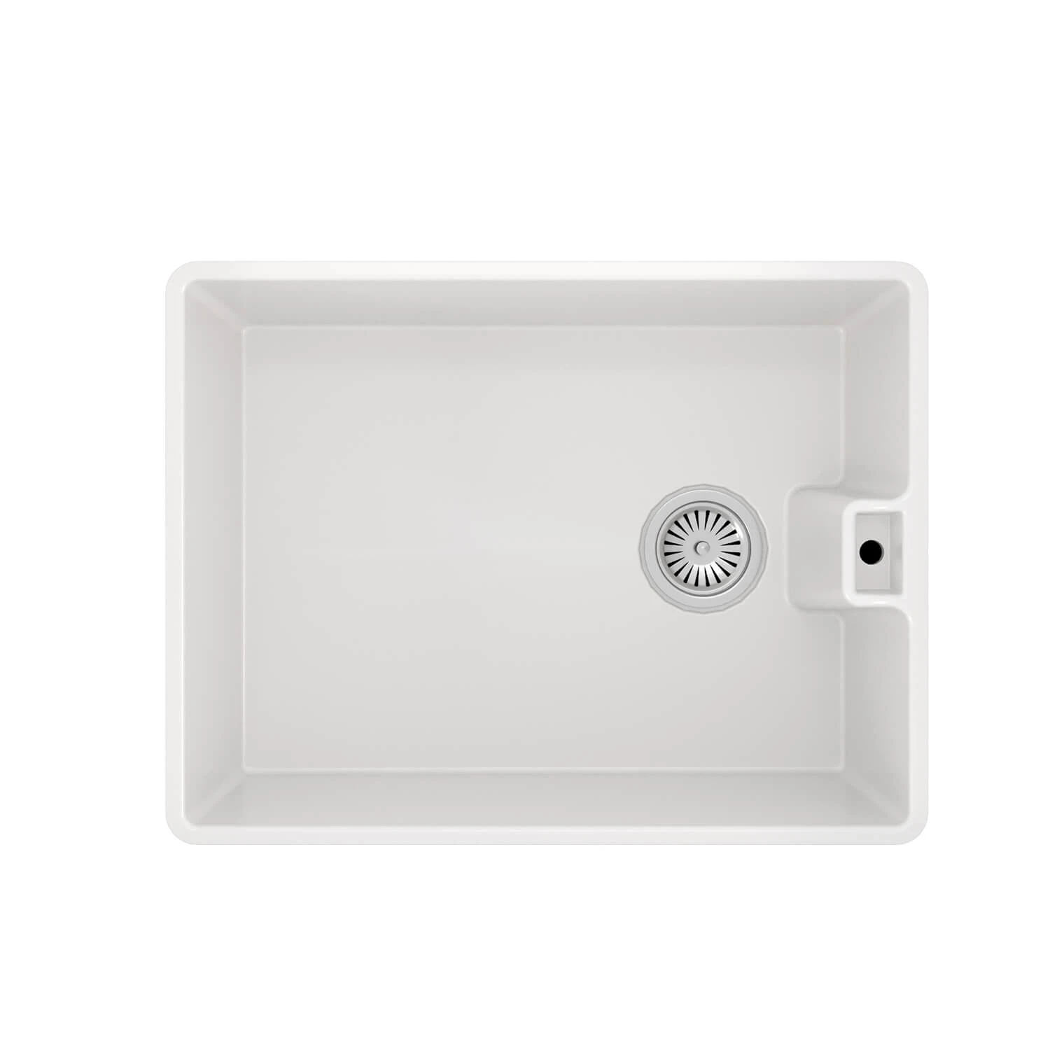 Vellamo Composite White Belfast Kitchen Sink & Waste - 595 X 455mm 5 Vellamo Composite White Belfast Kitchen Sink & Waste - 595 X 455mm - Image 3