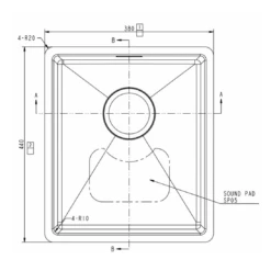 Vellamo Designer Compact Single Bowl Inset/Undermount Stainless Steel Kitchen Sink & Waste Kit - 380 X 440mm -Vado Sale Store vellamo designer compact 1 bowl undermount sink tech