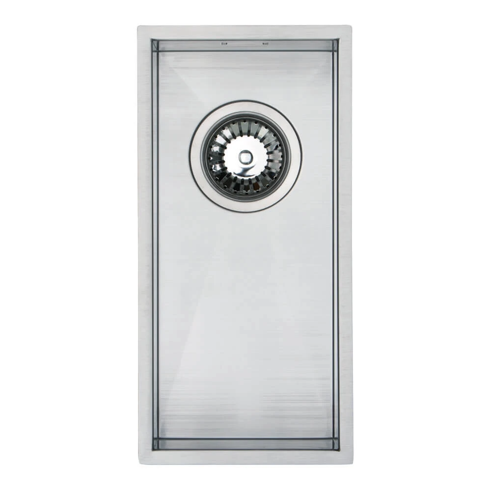 Vellamo Edge 0.5 Bowl Inset/Undermount Stainless Steel Kitchen Sink & Waste Kit - 210 X 430mm 3 Vellamo Edge 0.5 Bowl Inset/Undermount Stainless Steel Kitchen Sink & Waste Kit - 210 X 430mm