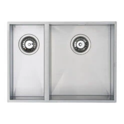 Vellamo Edge 1.5 Bowl Inset/Undermount Stainless Steel Kitchen Sink & Waste Kit With Right Hand Main Bowl - 580 X 430mm 14 Vellamo Edge 1.5 Bowl Inset/Undermount Stainless Steel Kitchen Sink & Waste Kit With Right Hand Main Bowl - 580 X 430mm -Vado Sale Store vellamo edge 1 5 bowl right hand undermount sink cutout