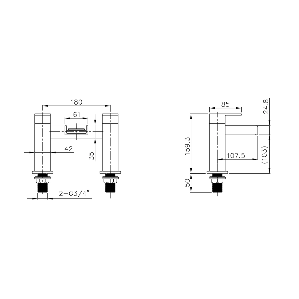 Vellamo Maya Waterfall Bath Filler 4 Vellamo Maya Waterfall Bath Filler - Image 2