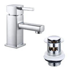 Vellamo Quadro Square Basin Mixer Tap & Waste 11 Vellamo Quadro Square Basin Mixer Tap & Waste -Vado Sale Store vellamo quadro basin mixer tap with clicker waste