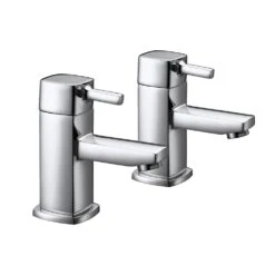 Vellamo Quadro Bath Pillar Taps