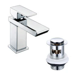 Vellamo Relate Basin Mixer Tap & Waste 9 Vellamo Relate Basin Mixer Tap & Waste -Vado Sale Store vellamo relate waterfall basin mixer clicker waste