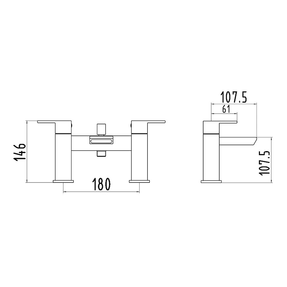 Vellamo Relate Waterfall Bath Shower Mixer With Shower Kit 4 Vellamo Relate Waterfall Bath Shower Mixer With Shower Kit - Image 2