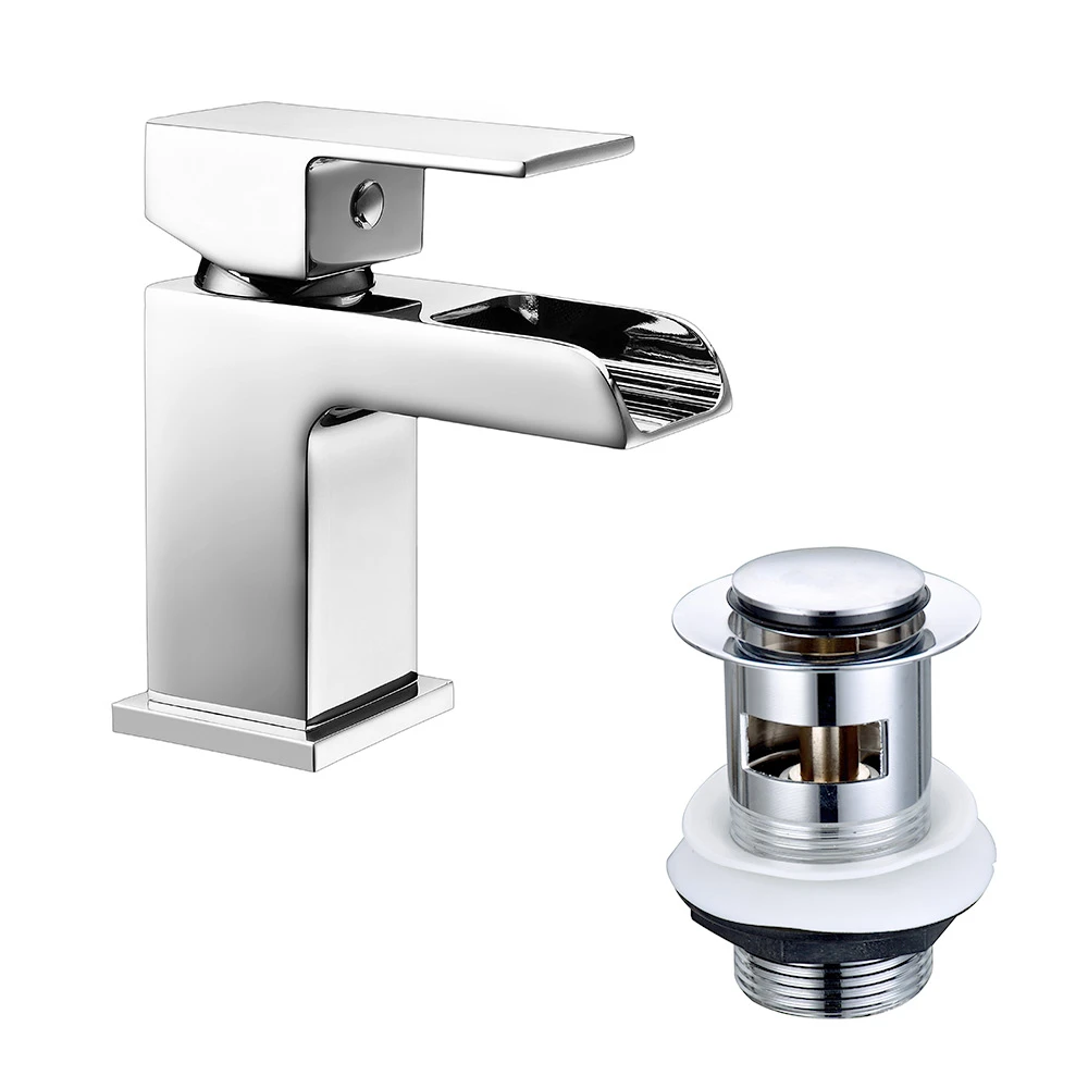 Vellamo Reve Waterfall Basin Mixer Tap & Waste 7 Vellamo Reve Waterfall Basin Mixer Tap & Waste - Image 5