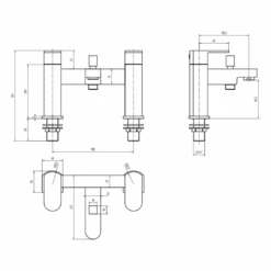 Vellamo Reveal Bath Shower Mixer With Shower Kit 9 Vellamo Reveal Bath Shower Mixer With Shower Kit -Vado Sale Store vellamo reveal bath shower mixer tap tech