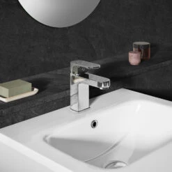 Vellamo Reveal Chrome Basin Mixer Tap & Waste -Vado Sale Store vellamo reveal chrome basin mixer lifestyle2
