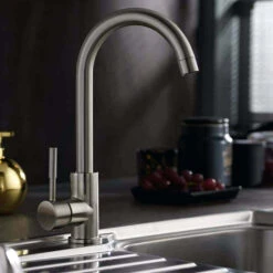 Reginox Ego 1.5 Bowl Ghisa Black Composite Kitchen Sink & Vellamo Revolve Monobloc Mixer Tap -Vado Sale Store vellamo revolve lifestyle 7 19