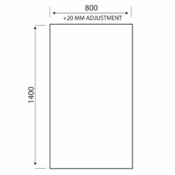 Vellamo Matt Black 6mm Smoked Black Hinged Bath Screen - 1400 X 800mm -Vado Sale Store vellamo smoked hinged bath screen tech