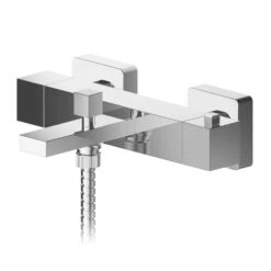 Vellamo Blox Square Thermostatic Bath Shower Mixer