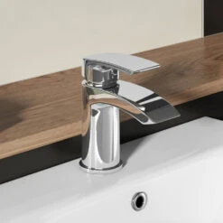 Vellamo Swift Mono Basin Mixer Tap & Waste 15 Vellamo Swift Mono Basin Mixer Tap & Waste -Vado Sale Store vellamo swift chrome waterfall basin mixer tap lifestyle