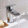 Vellamo Swift Mono Basin Mixer Tap & Waste -Vado Sale Store vellamo swift chrome waterfall basin mixer tap lifestyle3