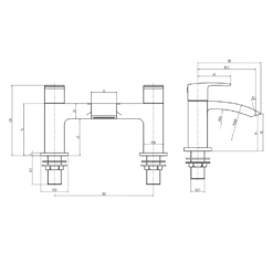 Vellamo Swift Matt Black Deck Mounted Bath Filler 9 Vellamo Swift Matt Black Deck Mounted Bath Filler -Vado Sale Store vellamo swift deck mounted bath filler tech