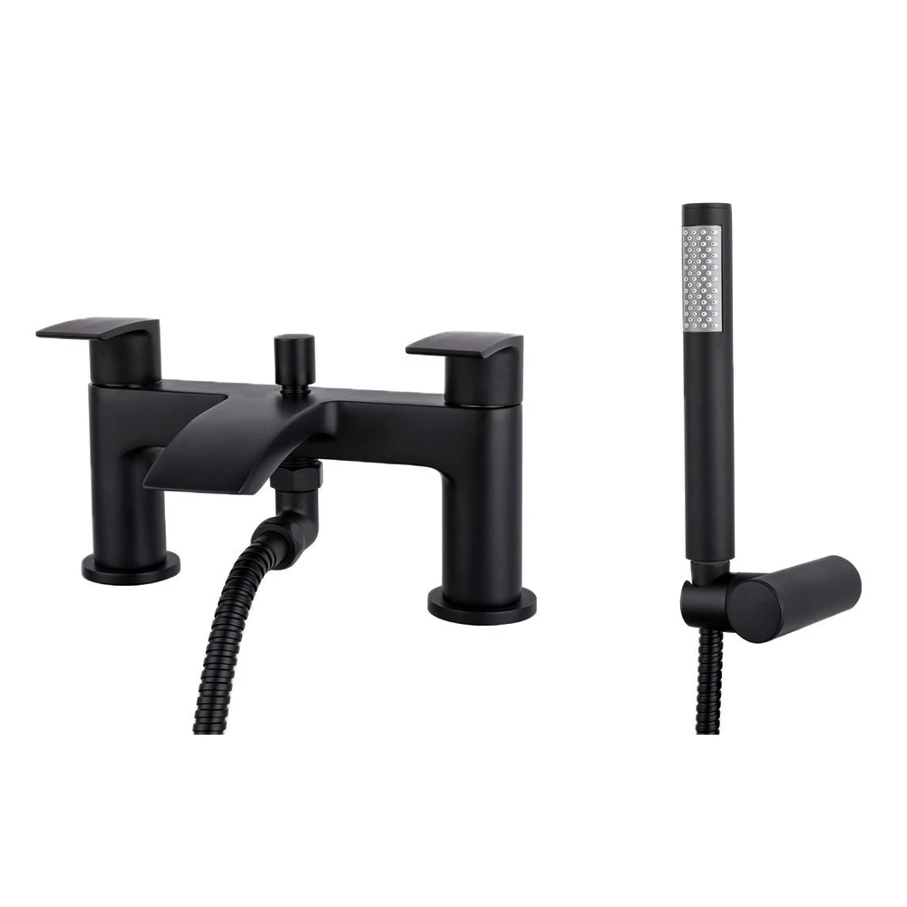 Vellamo Swift Matt Black Bath Shower Mixer & Kit 5 Vellamo Swift Matt Black Bath Shower Mixer & Kit - Image 3