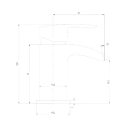 Vellamo Swift Matt Black Mini Basin Mixer Tap & Clicker Waste -Vado Sale Store vellamo swift mini basin tap clicker waste tech