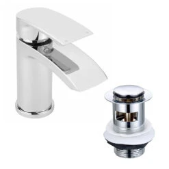 Vellamo Swift Mono Basin Mixer Tap & Waste 17 Vellamo Swift Mono Basin Mixer Tap & Waste -Vado Sale Store vellamo swift waterfall basin tap with click waste