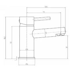 Vellamo Twist Chrome Basin Mixer Tap & Waste -Vado Sale Store vellamo twist basin mixer tap single lever tech