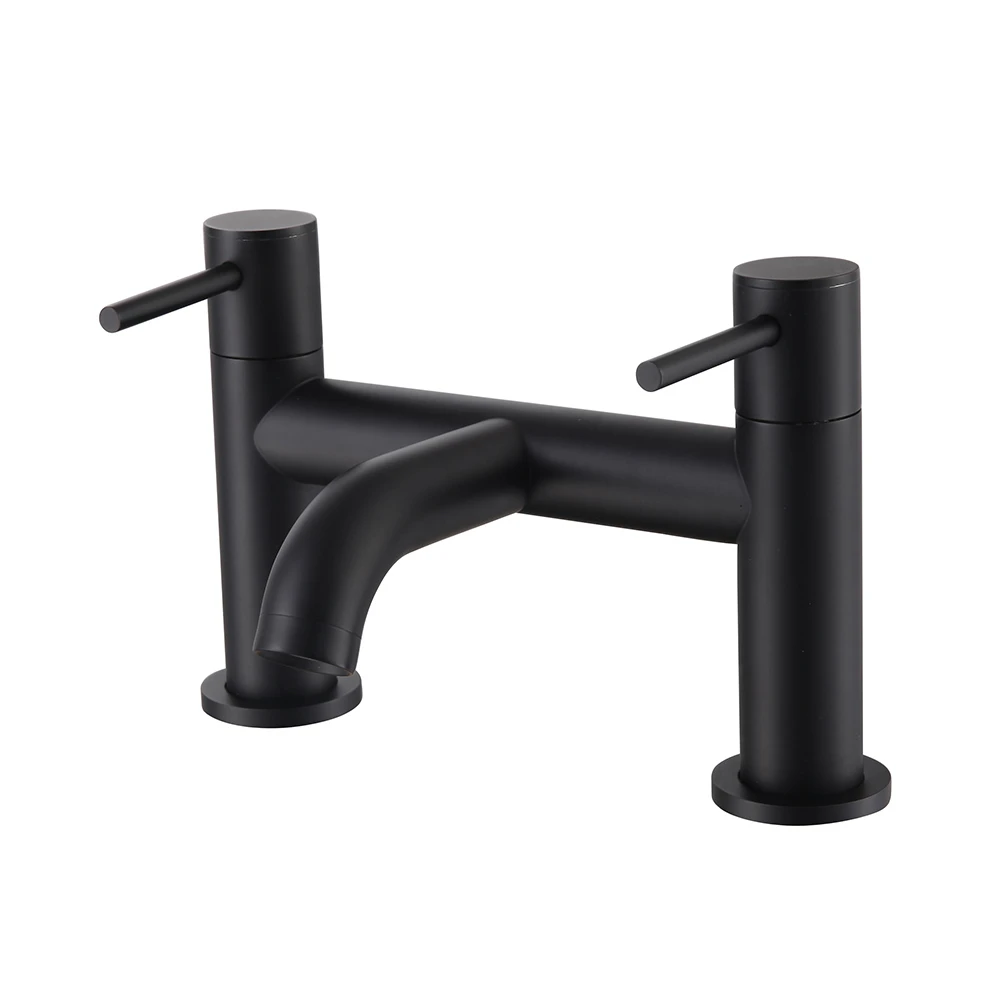 Harbour Clarity Matt Black Bath Mixer Tap 4 Harbour Clarity Matt Black Bath Mixer Tap - Image 2