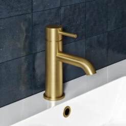 Harbour Clarity Brushed Brass Basin Mixer Tap & Waste 14 Harbour Clarity Brushed Brass Basin Mixer Tap & Waste -Vado Sale Store vellamo twist brushed brass basin mixer lifestyle1
