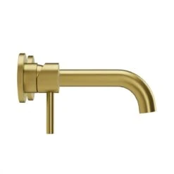 Harbour Clarity Brushed Brass Wall Mounted Basin Mixer Tap 10 Harbour Clarity Brushed Brass Wall Mounted Basin Mixer Tap -Vado Sale Store vellamo twist brushed brass wall mounted basin tap cutout 25B15D