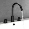 Harbour Clarity Matt Black 3 Hole Basin Mixer Tap -Vado Sale Store vellamo twist matt black 3hole basin mixer tap lifestyle2