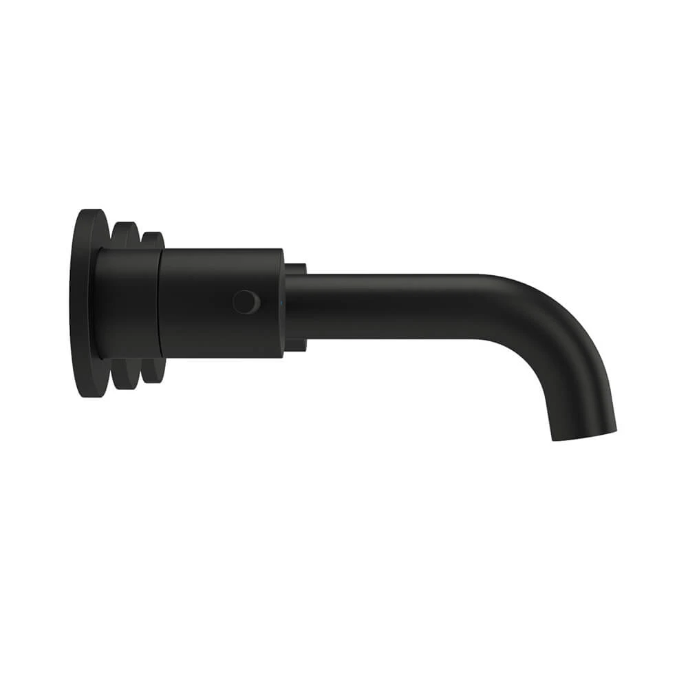 Harbour Clarity Matt Black 3 Hole Wall Mounted Basin Tap With Easy Plumb Installation Kit 6 Harbour Clarity Matt Black 3 Hole Wall Mounted Basin Tap With Easy Plumb Installation Kit - Image 4