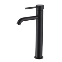 Harbour Clarity Matt Black Tall Basin Mixer Tap 6 Harbour Clarity Matt Black Tall Basin Mixer Tap -Vado Sale Store vellamo twist tall basin mixer tap and waste cutout