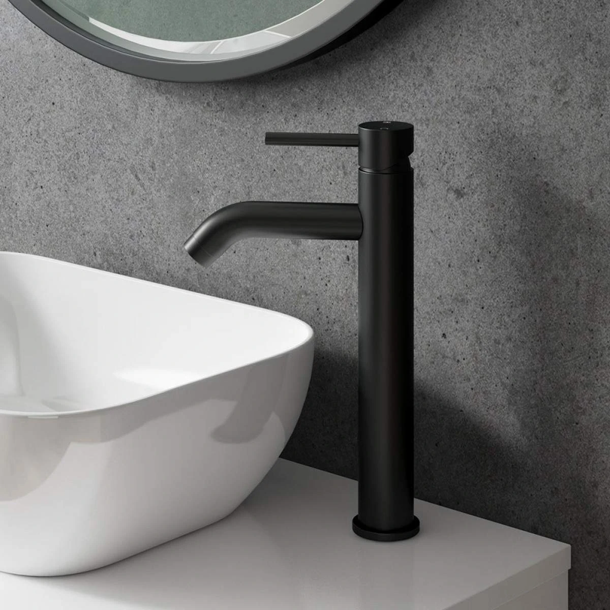 Harbour Clarity Matt Black Tall Basin Mixer Tap 3 Harbour Clarity Matt Black Tall Basin Mixer Tap