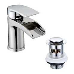 Vellamo Venta Waterfall Basin Mixer Tap & Waste -Vado Sale Store vellamo venta waterfall basin tap with click waste