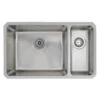 Vellamo Horizon Undermount 1.5 Bowl Stainless Steel Kitchen Sink & Waste Kit With Left Hand Main Bowl - 740mm X 450mm