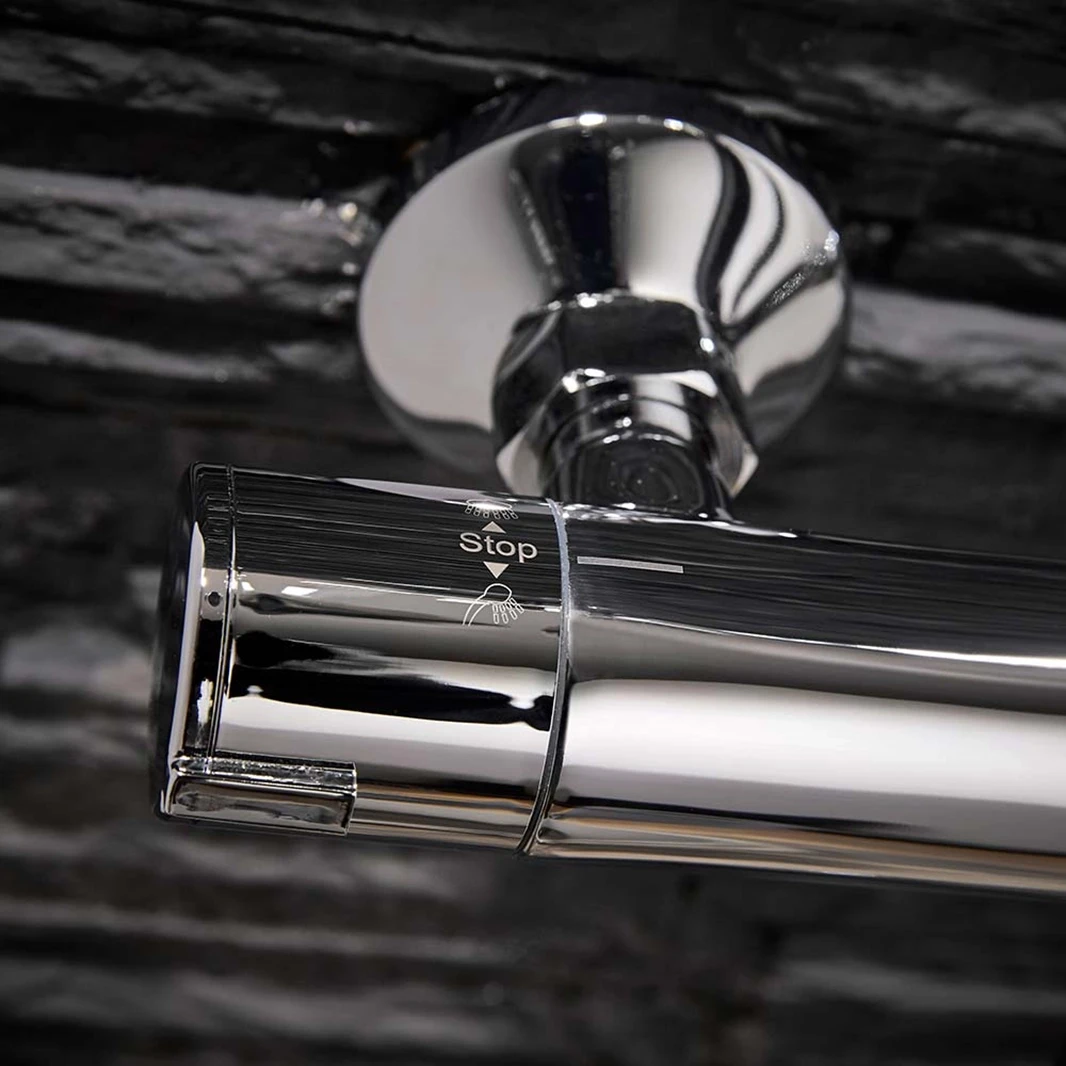 Vellamo Marvel WRAS-Approved Modern Thermostatic Shower Set With Thin Fixed Head 7 Vellamo Marvel WRAS-Approved Modern Thermostatic Shower Set With Thin Fixed Head - Image 5