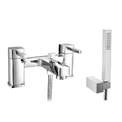 Vellamo Quadro Bath Shower Mixer With Shower Attachment