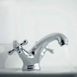 Vado Victoriana Crosshead Mono Basin Mixer With Pop-Up Waste -Vado Sale Store vic 100 cd c p detail2