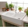 Villeroy & Boch Butler 90 Alpine White Ceramic 1.75 Bowl Belfast Sink - 895 X 630mm -Vado Sale Store villeroyboch 6323691r1