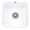 Villeroy & Boch Cisterna 50 White Ceramic Single Bowl Undermount Kitchen Sink - 445 X 445mm
