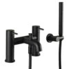 VOS Bath Shower Mixer Tap & Shower Kit - Matt Black 1 VOS Bath Shower Mixer Tap & Shower Kit - Matt Black -Vado Sale Store vos bath shower mixer matt black cutout