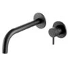 VOS Single Lever Wall Mounted Basin Mixer With Designer Handle - Matt Black 2 VOS Single Lever Wall Mounted Basin Mixer With Designer Handle - Matt Black -Vado Sale Store vos designer matt black wall 2 hole basin tap