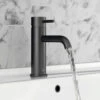 VOS Single Lever Basin Mixer With Designer Handle - Matt Black -Vado Sale Store vos mono basin tap matt black designer handle lifestyle
