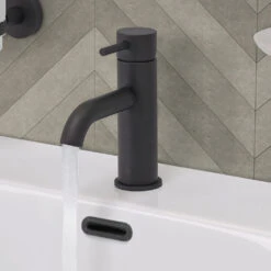 VOS Single Lever Basin Mixer - Matt Black