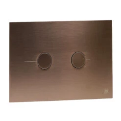 VOS Stainless Steel Pneumatic Flush Plate - Brushed Brass 13 VOS Stainless Steel Pneumatic Flush Plate - Brushed Brass -Vado Sale Store vos pneumatic flush plate brushed bronze cutout v2