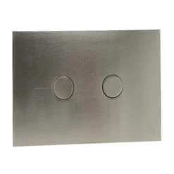 VOS Stainless Steel Pneumatic Flush Plate - Brushed Brass 12 VOS Stainless Steel Pneumatic Flush Plate - Brushed Brass -Vado Sale Store vos pneumatic flush plate stainless steel cutout v2