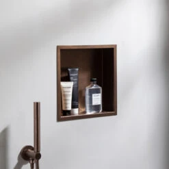 VOS Shower Niche 300 X 300mm - Matt Black