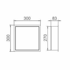 VOS Shower Niche 300 X 300mm - Matt Black 7 VOS Shower Niche 300 X 300mm - Matt Black -Vado Sale Store vos shower niche 300 300mm technical