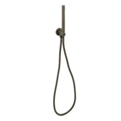 VOS Concealed Dual Outlet 3 Handle Shower Valve, Fixed Head & Shower Handset Kit - Brushed Black -Vado Sale Store vos shower valve kit shower handset brushed black cutout2 1