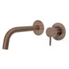 VOS Single Lever 210mm - 250mm Wall Mounted Basin Mixer - Brushed Bronze -Vado Sale Store vos single lever 200mm basin mixer brushed bronze