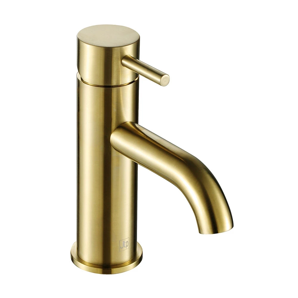 VOS Single Lever Basin Mixer Tap - Brushed Brass 4 VOS Single Lever Basin Mixer Tap - Brushed Brass - Image 2