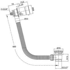 Sagittarius Lever Bath Centrafill With Built In On/Off Valve -Vado Sale Store wa 583 c tech