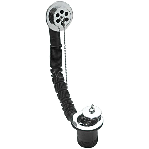 Sagittarius Bath Waste With Overflow, Brass Flange & Solid Plug 3 Sagittarius Bath Waste With Overflow, Brass Flange & Solid Plug